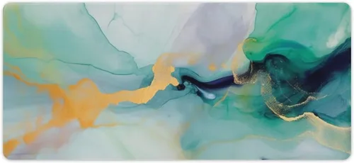 Vista 35 de Tapete de escritorio con patrón de arte abstracto, alfombrilla para computadora, accesorios de escritorio, teclado de escritorio, 11.8 x 23.6 in