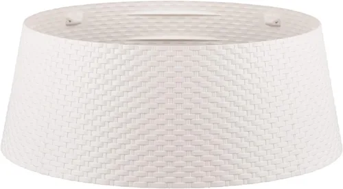 Vista 9 de Tree Nest Collar redondo para árbol de Navidad, anillo redondo para árbol de Navidad, cubierta de base, decoraciones de Navidad para árbol