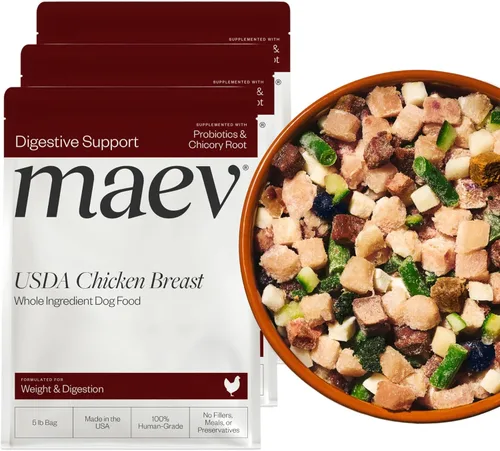 Vista 11 de Maev Alimento para perros de carne de res de grado humano, fórmula para peso y digestión, ingrediente entero, sin gluten, alto en proteínas