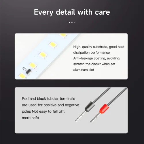 Vista 6 de Kit de barra de luz LED Creality Official Ender 3 V3 SE/KE, kit de luces LED para impresora 3D de 24V 5W de ahorro de energía y potencia, fácil