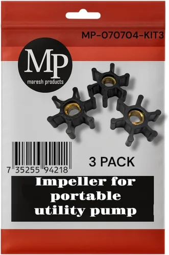 Vista 4 de MP Maresh Products Impulsor de repuesto para bomba portátil de transferencia de agua – Reemplazo para bomba probada 360/365, 3MPU, Submarine