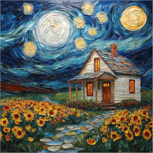 Vista 11 de Leodozzio 200Pcs Wooden Jigsaw Puzzle Lighthouse Decor Gift 8.8x11.7in Faro