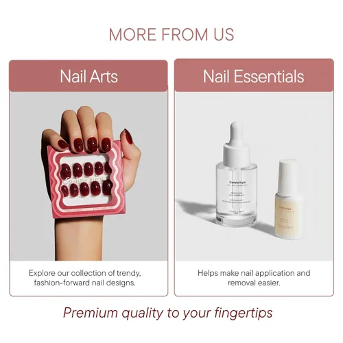 Vista 8 de Celebritips Uñas postizas a presión - Salon U-ltimate™ Bailarina, Uñas de almendra extra cortas, reutilizables 16 tamaños - Kit de 32 uñas