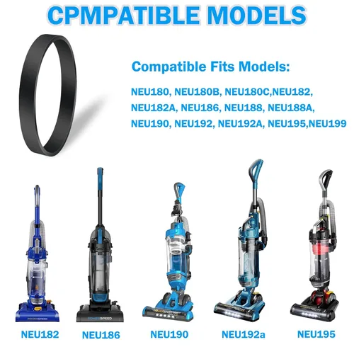 Vista 5 de Correa de vacío para Eureka Power Speed Vacuum Part E0205 Correa para correas limpiadoras de repuesto Eureka Modelos compatibles: NEU180, NEU180B