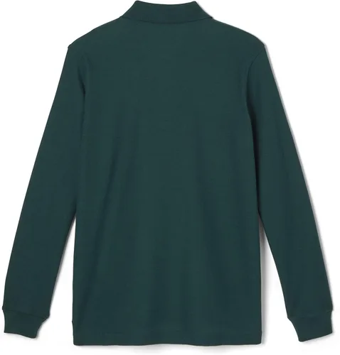 Vista 2 de French Toast Pique Polo School Uniform Shirt with Long Sleeves for Boys and Girls