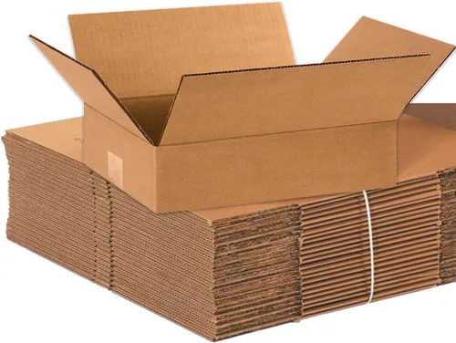 BOX USA Cajas de envío de 12 pulgadas de largo x 8 pulgadas de ancho x 3 pulgadas de alto, paquete de 25 cajas de cartón corrugado plano para