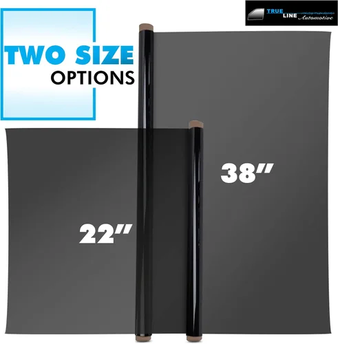 Vista 3 de TRUE LINE Automotive - Película de tinte para ventana de nano carbono - 5% de tinte (38'' de ancho x 10' de largo) - Bloquea 99% de los rayos UV