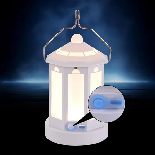 Vista 6 de LED Camping Lantern,Waterproof Survival Gear Tent - Rechargeable Camping Tent Light for Night Outdoor Backyard Trip Hiking Picnic Gathering