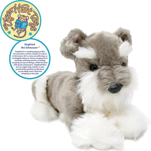 Vista 4 de Siegfried The Schnauzer - 13 Inch Stuffed Animal Plush