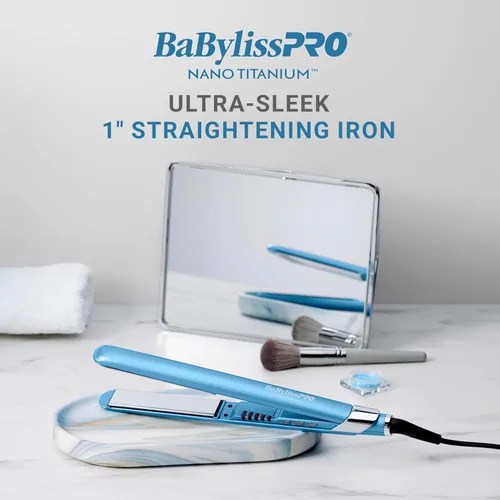 Vista 5 de BabylissPRO Nano Titanium Ultra-Sleek Hair Straightener, Flat Iron for All Hair Types