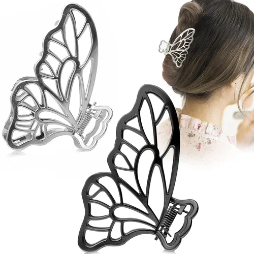 Pinzas de metal grandes de alta calidad antideslizantes para el cabello y accesorios para el cabello para mujeres, pinzas de sujeción fuerte para