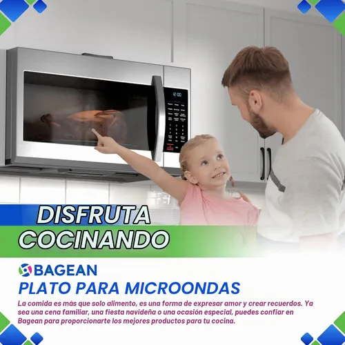 Vista 6 de Plato de Repuesto para Microondas de 14 1/8 pulgadas Compatible con Plato Giratorio de Microondas Samsung DE74-20002B - Plato de Vidrio de Repuesto
