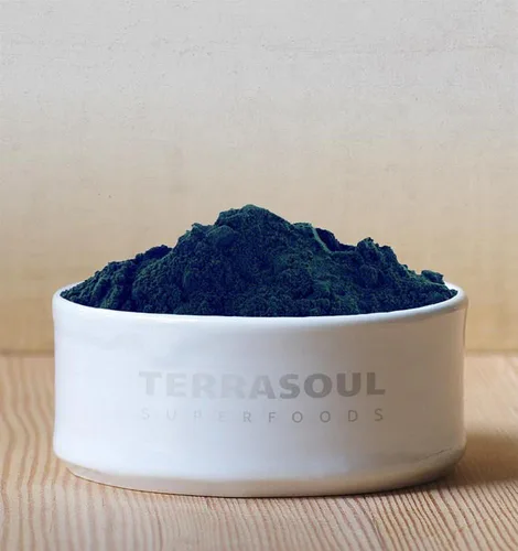 Vista 3 de Espirulina orgánica en polvo Terrasoul Superfoods