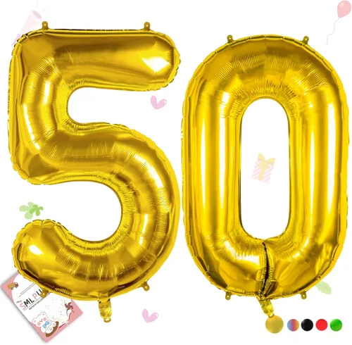 Vista 132 de Smlpuame - Globos grandes de 40 pulgadas de números del 0 al 9, globos numéricos para decoración de fiesta de cumpleaños, globos de helio