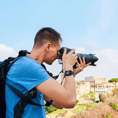 Vista 7 de Correa de repuesto para reloj Garmin Forerunner 35, correa de silicona suave compatible con Forerunner 35 Smartwatch