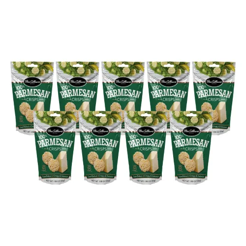 Vista 8 de Mrs. Cubbison's Cheese Crisps Todo sazonado 1.98 onzas, paquete de 9 Queso 100% real Apto para dieta cetogénica Ideal para aperitivos