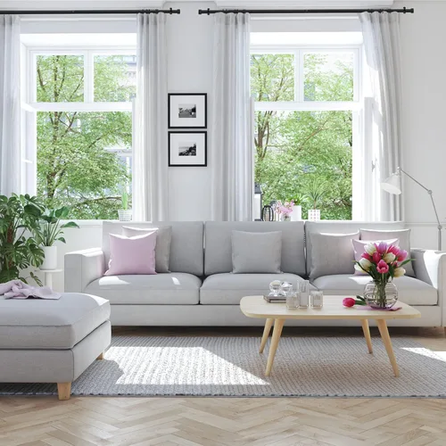 Vista 2 de Barras de cortina de 1 pulgada para ventanas, juego de barras de cortina rústicas negras de 32 a 86 pulgadas, tubos de cortina de diseño moderno