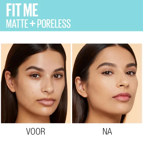 Vista 5 de MAYBELLINE New York Fit Me - Base de maquillaje líquida, mate y antiporos, 1 onza líquida, tono 220 beige natural (Natural Beige)