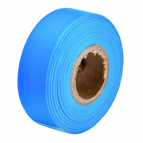 Brady Cinta de señalización azul fluorescente para límites y áreas peligrosas, cinta no adhesiva, 1.188 pulgadas de ancho, 150 pies de longitud