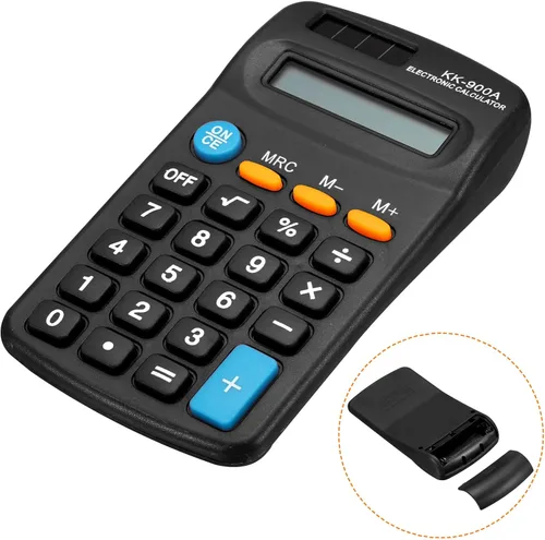 Vista 6 de PATIKIL Calculadora básica, paquete de 2 calculadoras de pantalla LCD de 8 dígitos, 4 funciones, calculadora de escritorio pequeña, calculadora
