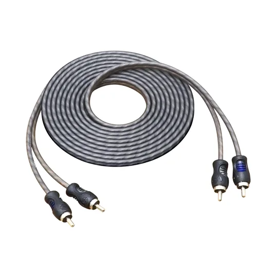 Vista 11 de RECOIL RCI23 Cable de audio RCA de 2 canales 100% cobre libre de oxígeno de 3 pies, par trenzado con reducción de ruido