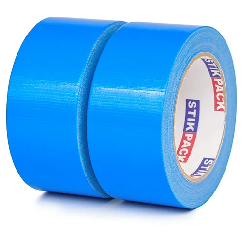 2 rollos de cinta adhesiva azul resistente, resistente e industrial, de color industrial, 9 mil x 2 pulgadas x 25 yardas, flexible, sin residuos,
