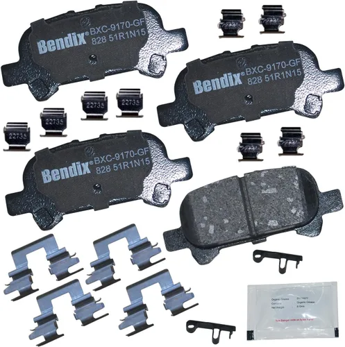 Vista 34 de Pastillas de Freno Traseras Cerámicas Bendix Priority1 CFC1510 para INFINITI QX56 2013-2011, QX80 2024-2014, Nissan Armada 2023-2017