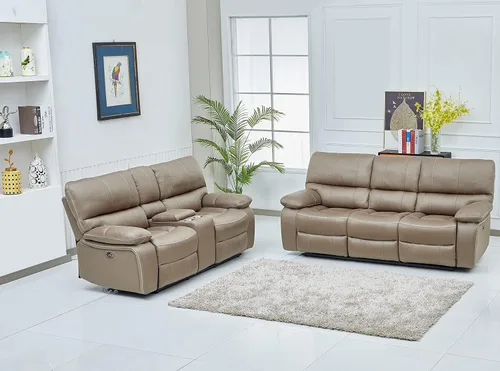 Vista 10 de Betsy Furniture Juego de sofá reclinable eléctrico de microfibra para sala de estar, 8007 (gris, sofá eléctrico+sofá biplaza)