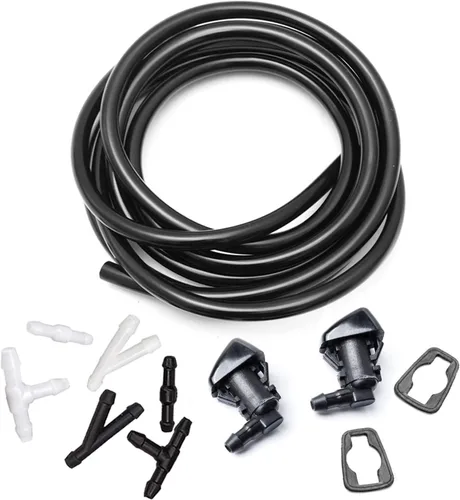 Vista 9 de Kit de boquillas para limpiaparabrisas delantero compatible con Dodge Durango 2011-2023, Jeep Grand Cherokee 11-23, Dodge Grand Caravan 11-14