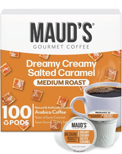 Vista 18 de Maud's - Cápsulas de café reciclables, compatibles con la cafetera Keurig K-Cup, una sola porción de café 100% arábica de tueste medio, 18