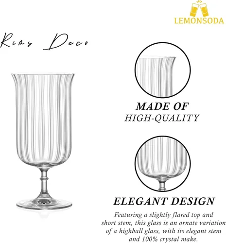 Vista 5 de LEMONSODA Rims Orient-Coupe - Copas de vino (loto, decoración, vino) (2 unidades)