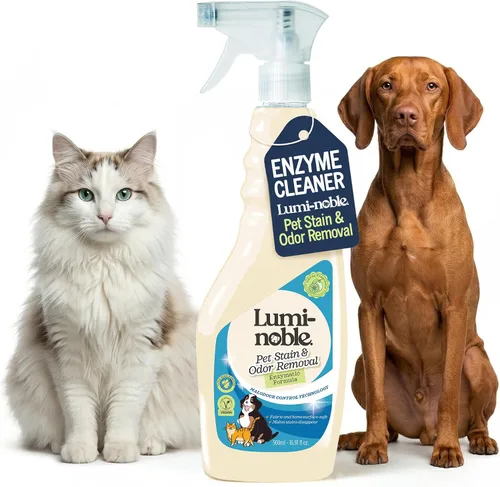 Spray removedor de manchas y olores para mascotas, limpiador enzimático