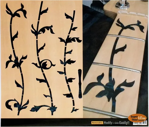 Vista 6 de Rotuladores de traste para bajo - Árbol de la vida - Azul abulón