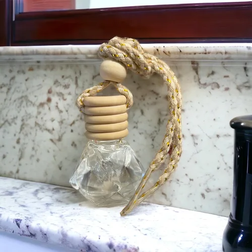 Vista 4 de Hanging Fragrance Diffuser (Citron & Mandarin) HANDMADE Cute Car Accessory Long-Lasting Scent Air Deodorizer, Freshener