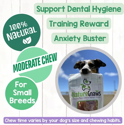 Vista 4 de Nature Gnaws Paquete variado para perros pequeños (12 unidades) – Bully Sticks, tendones de carne de res y giros para perros – Huesos naturales