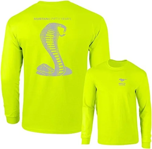Vista 9 de Mustang 50 Years Ford 50 Gray Snake Camiseta de manga larga F & B