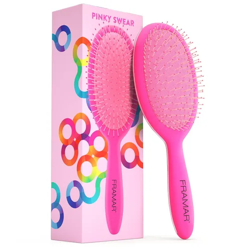 Vista 13 de Framar Cepillo desenredante para cabello rizado – Cepillos para el cabello para mujeres, desenredante húmedo, cepillo para cabello húmedo