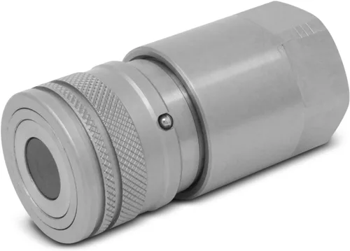 Vista 7 de Summit Hydraulics 1/2" Acopladores Hidráulicos de Conexión Rápida de Cara Plana para Dirección de Patín Bobcat Set con Tapas Antipolvo