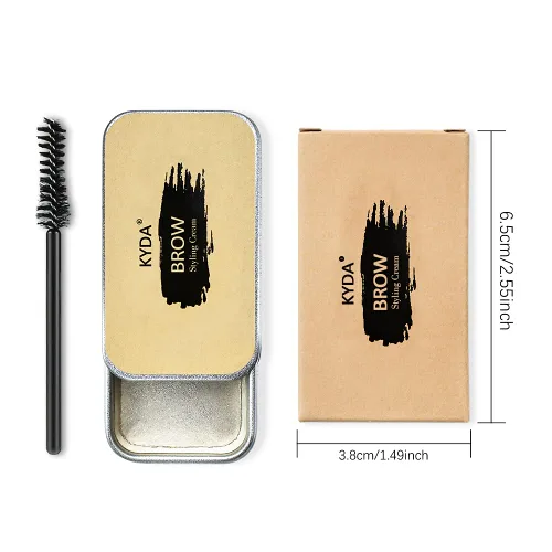 Vista 2 de Ownest Kit de 2 jabones para cejas, jabón para peinar cejas, larga duración, impermeable, a prueba de manchas, pomada para cejas naturales, bálsamo
