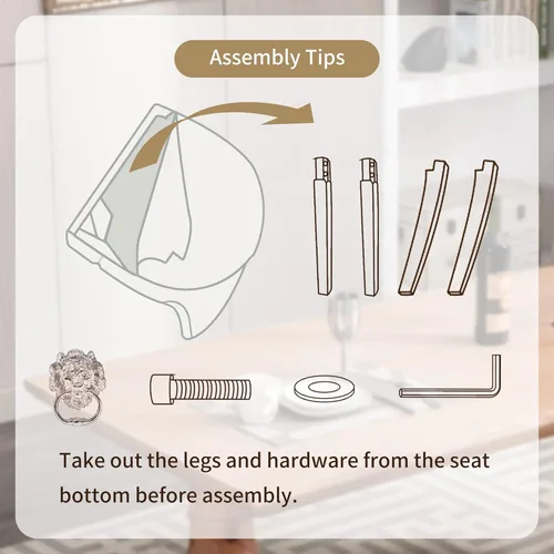 Vista 6 de KCC Juego de 2 sillas de comedor tapizadas de terciopelo, modernas sillas capitoné con botones con anillo de cabeza de león y patas de acero