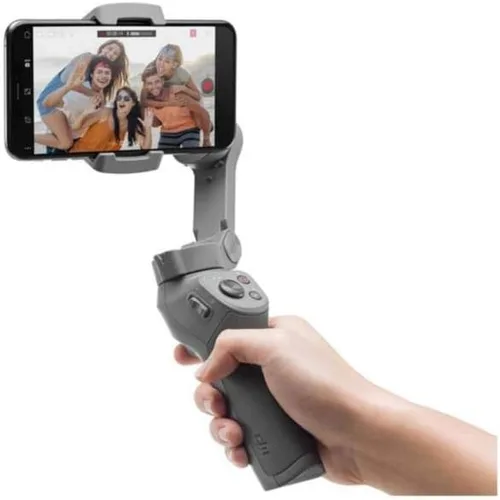 Vista 2 de DJI Osmo Mobile 3 - Estabilizador de mano de 3 ejes para smartphone con cardán para Vlog, Youtuber, video en vivo para iPhone Android