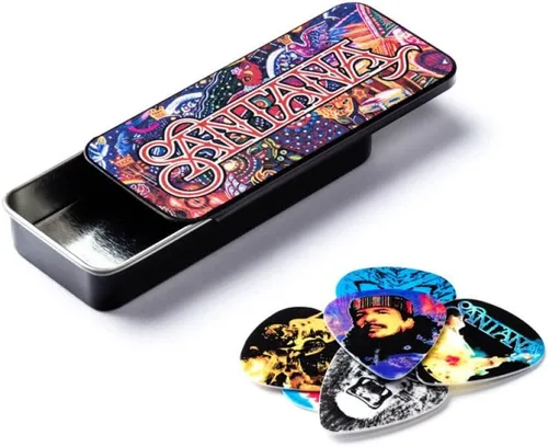 Vista 4 de Jim Dunlop SANPT01M Carlos Santana - Lata, surtido, mediano, 6 púas/lata