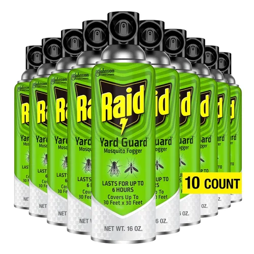 Raid Yard Guard - Nebulizador para mosquitos, 16 onzas (paquete de 10)