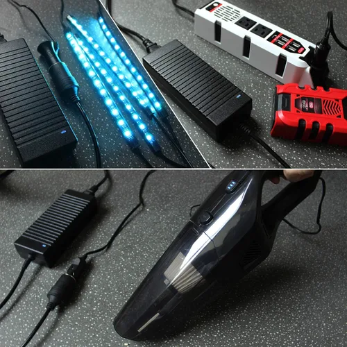 Vista 6 de BYGD Convertidor de CA a CC, 120 W, 10 A, 110 V a 12 V, adaptador de corriente para aspiradora de coche y otros dispositivos de coche
