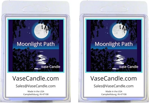 Vista 8 de Moonlight Path Vase Candle - Blend of Summer Flowers. (Clear Set)