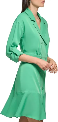 Vista 2 de Karl Lagerfeld Paris Womens Everyday Casual Shirt Dress Dress