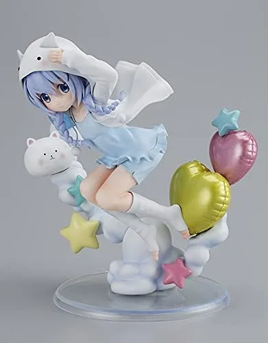 Vista 5 de Sol International is The Order a Rabbit Bloom Chino (Tippy Hoodie Ver.) Figura de PVC a escala 16, multicolor