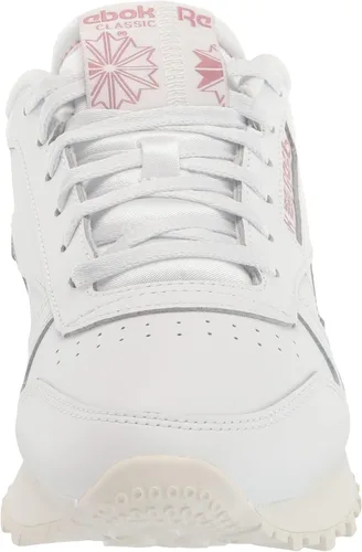 Vista 2 de Reebok Tenis clásicos de cuero para mujer blancotizalila infundido 10 BlancoChalkInfused Lilac