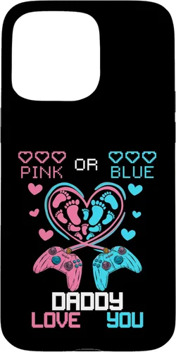 Vista 28 de iPhone 16 Parents Pink Or Blue Daddy Love You Baby Gender Reveal Case