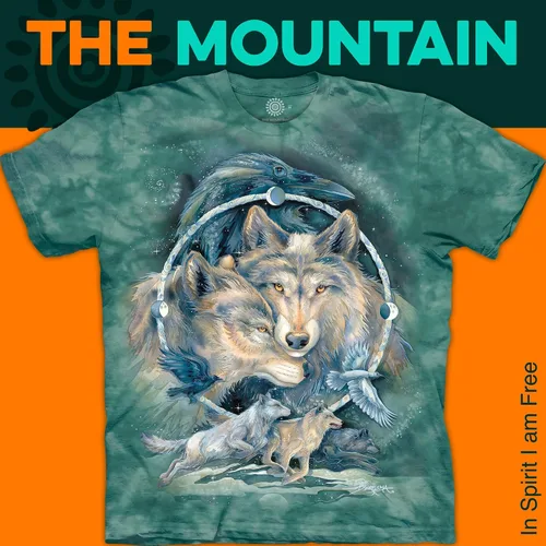 Vista 7 de The Mountain Men's The Mountain in Spirit I Am Free Short Sleeve T-Shirt